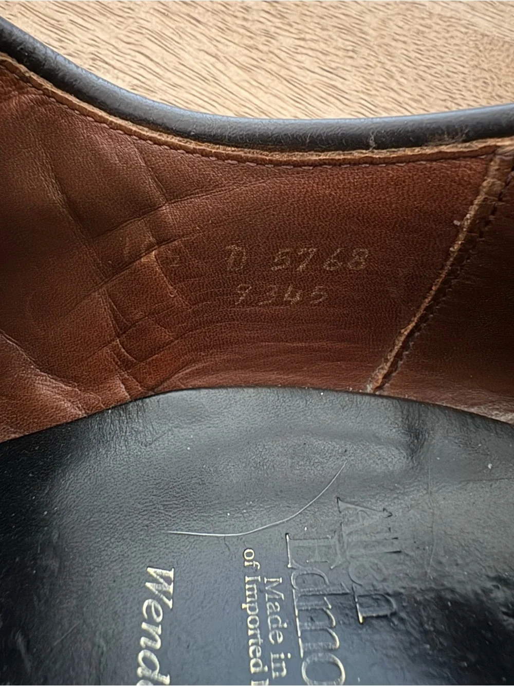 Allen Edmonds‎ Wendell Brown Bicycle Toe Oxfords Men’s 10.5 D Leather Old Money